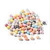 Round Food Grade Eco-Friendly Silicone Focal Beads SIL-F003-05-1