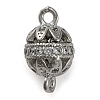 Brass Micro Pave Clear Cubic Zirconia Connector Charms KK-A230-06F-P-1