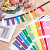 10Pcs 10 Colors Paper Self-Adhesive Stickers DIY-SP0006-12-4