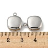 Non-Tarnish 304 Stainless Steel Charms STAS-L022-020P-3