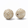 Plating Acrylic Beads PACR-T001-08-2
