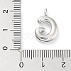 Rack Plating Brass Balloon Letter Pendants KK-C050-01P-G-3