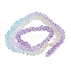 Transparent Baking Paint Glass Bead Strands GLAA-YW0003-17I-1
