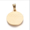 304 Stainless Steel Pendants X-STAS-I131-10G-2