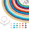 24 Strands 6 Styles Electroplate Glass Beads Strands EGLA-GA0001-33-1