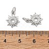 SHEGRACE Brass Clear Cubic Zirconia Charms XGRQ3P685-588P-3