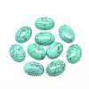Synthetic Turquoise Cabochons G-R415-14x10-44-1