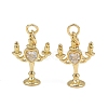 Brass Micro Pave Cubic Zirconia Pendants KK-Z120-02G-01-1