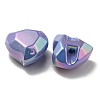 UV Plating Rainbow Iridescent Acrylic Beads OACR-P010-03H-3