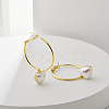 Brass Heart Hoop Earrings EJEW-A121-13G-1