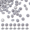100Pcs 1-Hole Aluminum Buttons DIY-NB0007-77A-1