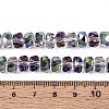 Electroplate Transparent Glass Beads Strands X-EGLA-N022-04A-D04-4