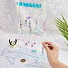 Laser Style Acrylic Earring Display Stands EDIS-WH0029-31-3