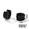 Fashionable 304 Stainless Steel Mirror Polished Hoop Earrings for Hip-hop Street Style WQ4489-3-1