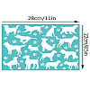 Self-Adhesive Silk Screen Printing Stencil X1-DIY-WH0338-284-2