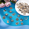 48Pcs 12 Styles Alloy Enamel Pendants FIND-ME0001-89-5