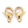 Ion Plating(IP) 304 Stainless Steel Lobster Claw Clasps X-STAS-H352-01B-G-01-3
