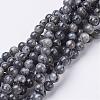 Natural Larvikite Beads Strands GSR6mmC128-1