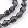 Glass Beads Strands X-GLAA-R024-6x4mm-13-3