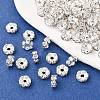 Brass Rhinestone Spacer Beads RB-A014-L7mm-01S-5