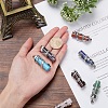 7Pcs 7 Style Natural & Synthetic Gemstone Pendants G-SC0001-48-3