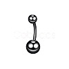 304 Stainless Steel 15 Gauge Round Belly Button Rings WGFD174-05-1