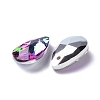Faceted Teardrop Glass Pendants X-GLAA-O008-A21-3