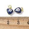 Brass Enamel Charms KK-S518-03F-G-3