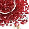 Transparent Spray Painted Glass Seed Beads SEED-L011-10A-11-1