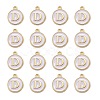 Golden Plated Alloy Charms LS-ENAM-S118-01D-2