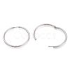 Tarnish Resistant 304 Stainless Steel Needle with 201 Stainless Steel Ring Huggie Hoop Earrings EJEW-L256-02E-P-2