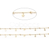 Brass Satellite Chains with Star Charms CHC-P009-05G-2