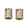 Brass Micro Pave Cubic Zirconia Beads KK-Z126-09G-1