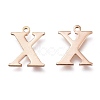 PVD Vacuum Plating  304 Stainless Steel Charms STAS-H112-X-RG-2