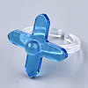 (Jewelry Parties Factory Sale)Transparent Acrylic Cuff Rings RJEW-S047-004A-2