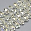 Electroplate Glass Beads Strands EGLA-Q083-8mm-D11-1