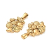304 Stainless Steel with Rhinestone Pendants RB-CBA7A56-10G-01-2