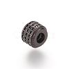 Brass Micro Pave Cubic Zirconia Beads ZIRC-S053-YS013B-3-1