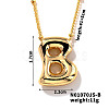Simple and Stylish Brass Letter Pendant Satellite Chain Necklaces for Women Men GF2554-2-1