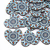 Printed Basswood Pendants WOOD-S045-011D-1