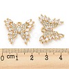 Brass Micro Cubic Zirconia Pendants KK-Q789-25G-3