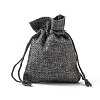 Burlap Packing Pouches Drawstring Bags ABAG-Q050-7x9-04-3