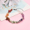 Chakra Chips Natural Gemstone Beaded Bracelets BJEW-JB05933-4
