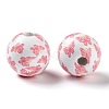 Easter Theme Printed Wood European Beads WOOD-M010-02H-2