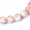 Natural Red Netstone Round Bead Strands G-E334-6mm-06-2