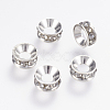 Brass Rhinestone Spacer Beads RB-E511-10-2