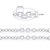 Tarnish Resistant 304 Stainless Steel Cable Chains CHS-F006-02A-P-3