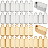 100Pcs 2 Colors 304 Stainless Steel Chain Extender Drop STAS-BC0004-07-1