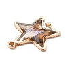 Rack Plating Brass Enamel Connector Charms X-KK-K252-11G-02-3