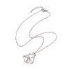 Brass Macrame Pouch Empty Stone Holder for Pendant Necklaces Making NJEW-JN04444-01-2
